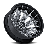 Fuel Catalyst Dually 22x8.25 -202 8x200mm 142mm Chrome Gloss Black Lip