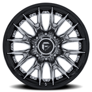 Fuel Catalyst Dually 24x8.25 -202 8x200mm 142mm Chrome Gloss Black Lip