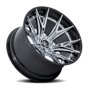 Fuel Catalyst 22x10 -18 6x139.7mm 106.1mm Chrome Gloss Black Lip