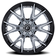 Fuel Catalyst 22x12 -44 6x135mm 87.1mm Chrome Gloss Black Lip