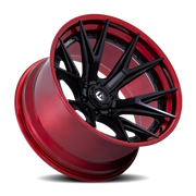 Fuel Catalyst 20x9 +20 6x135mm 87.1mm Matte Black Candy Red Lip