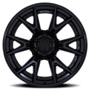 Fuel Catalyst 24x12 -44 6x135mm 87.1mm Matte Black Gloss Black Lip