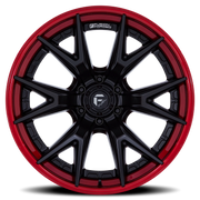 Fuel Catalyst 20x10 -18 8x165.1mm 125.1mm Matte Black Candy Red Lip