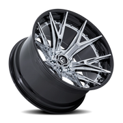 Fuel Catalyst 24x12 -44 8x170mm 125.1mm Chrome Gloss Black Lip