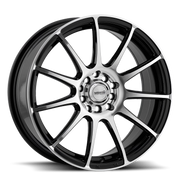 Maxxim Champ 16x7 +40 5x100mm 73.1mm Gloss Black Machined Face