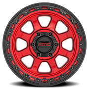 KMC Chase 20x9 +18 5x127mm 71.5mm Candy Red Black Lip