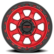KMC Chase 20x9 +18 6x135mm 87.1mm Candy Red Black Lip