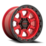 KMC Chase 20x9 +18 8x165.1mm 125.1mm Candy Red Black Lip