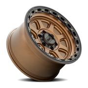 KMC Chase 17x9 -12 5x127mm 71.5mm Matte Bronze Black Lip