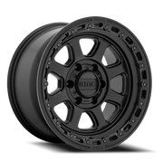 KMC Chase 20x9 +18 6x135mm 87.1mm Satin Black Gloss Black Lip