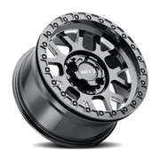 WELD Cinch Beadlock 17x10 -24 5x127mm 87.1mm Gloss Black Milled