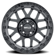 WELD Cinch Beadlock 17x9 -12 6x135mm 106.1mm Gloss Black Milled