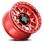 WELD Cinch Beadlock 17x10 -24 5x127mm 87.1mm Candy Red Red Ring