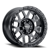 WELD Cinch 17x10 -25 5x114.3mm 78.1mm Gloss Black Milled