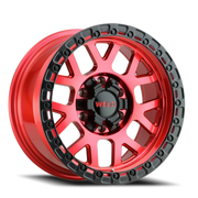 WELD Cinch 20x10 -18 5x127mm 87.1mm Candy Red Satin Black