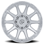 Fuel Circuit Dually 20x8.25 +105 10x225mm 170.1mm Gloss Silver Machined Face
