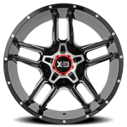 XD Series Clamp 20x9 +18 8x180mm 124.2mm Gloss Black Milled