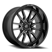 Fuel Clash 6 18x9 +1 6x139.7mm 106.1mm Gloss Black Milled