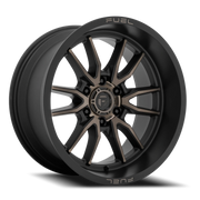 Fuel Clash 6 17x9 +1 6x114.3mm 66.06mm Matte Black Double Dark Tint