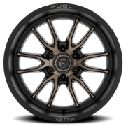 Fuel Clash 6 20x9 +1 6x139.7mm 106.1mm Matte Black Double Dark Tint