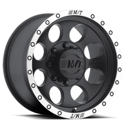 Mickey Thompson Classic Baja Lock 15x10 -45 6x139.7mm 106.1mm Matte Black Machined Simulated Beadlock