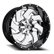 Fuel Cleaver 22x10 -13 6x135mm 106.1mm Chrome Gloss Black Lip