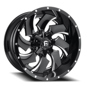 Fuel Cleaver 20x9 +1 8x165.1mm 125.2mm Gloss Black Milled