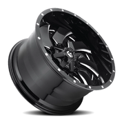 Fuel Cleaver 20x9 +1 8x165.1mm 125.2mm Gloss Black Milled