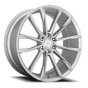 DUB Clout 24x10 +30 6x139.7mm 106.1mm Gloss Silver Brushed