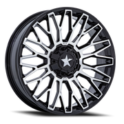 MSA Clubber 15x7 +10 5x114.3mm 72.56mm Gloss Black Machined