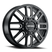 Mayhem Cogent Dually 20x8.25 +115 8x200mm 142mm Gloss Black Milled Spokes