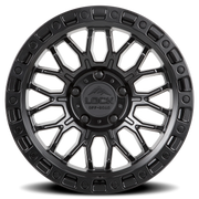 Lock Offroad Combat 20x10 +18 6x135mm 87.1mm Matte Black Matte Black Ring