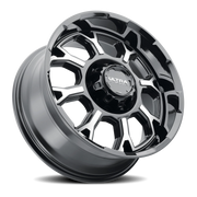 Ultra Commander 124 20x10 -19 8x170mm 125.2mm Gloss Black Diamond Cut Accents-Clear Coat