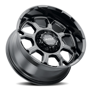 Ultra Commander 124 20x10 -19 5x127mm 87mm Gloss Black Milled Accents-Clear Coat