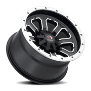 Vision 548 12x8 -10 4x136mm 110.5mm Matte Black Machined Face
