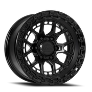Lock Offroad Commando 20x9 +0 5x127mm 71.5mm Matte Black Gloss Black Ring