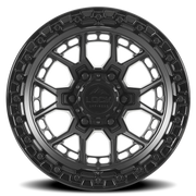 Lock Offroad Commando 20x10 +18 6x135mm 87.1mm Matte Black Gloss Black Ring