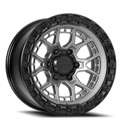 Lock Offroad Commando 17x9 +0 6x135mm 87.1mm Matte Grey Matte Black Ring
