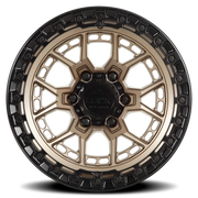 Lock Offroad Commando 20x9 +0 6x139.7mm 106.2mm Matte Bronze Matte Black Ring