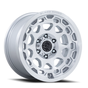 Black Rhino Congo 17x8.5 +25 5x130mm 71.6mm Gloss Silver Machined Face