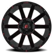Fuel Contra 20x9 +1 8x180mm 124.3mm Gloss Red Milled