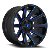 Fuel Contra 20x9 +1 5x139.7mm 110.3mm Gloss Blue Milled