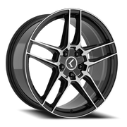 Kraze Converge 19x8.5 +30 5x112mm 66.56mm Black Machined