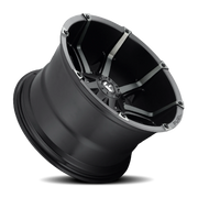 Fuel Coupler 20x10 -12 8x180mm 125.2mm Matte Black Machined-Dark Tint