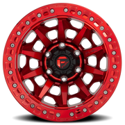 Fuel Covert Beadlock 17x9 -15 6x139.7mm 106.1mm Candy Red