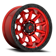 Fuel Covert 18x9 +1 5x139.7mm 87.1mm Candy Red Black Bead Ring