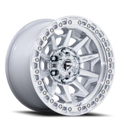 Fuel Covert 17x9 +1 6x139.7mm 106.1mm Silver Machined Face