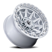 Fuel Covert 18x9 +1 6x139.7mm 106.1mm Silver Machined Face
