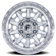 Fuel Covert 18x9 +20 6x139.7mm 106.1mm Silver Machined Face