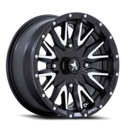 MSA Creed 16x7 +10 4x110mm 86mm Matte Black Machined